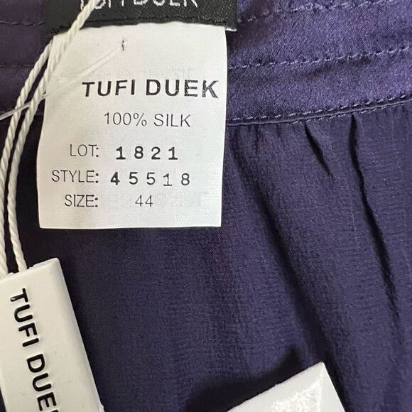 NWT Tufi Duek Silk Dress L - Picture 9 of 9